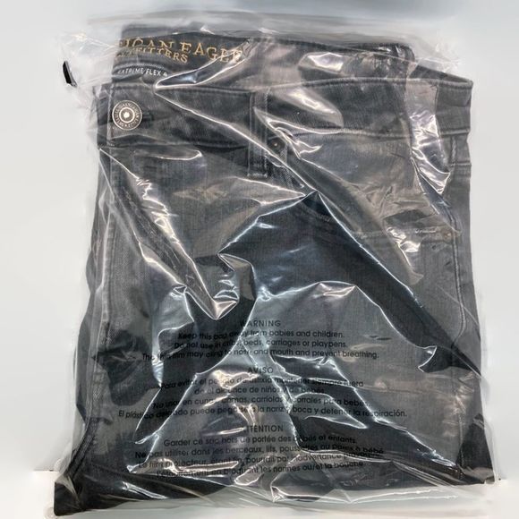 American Eagle Men’s Dark Gray Extreme Flex Slim Fit Jeans - Picture 7 of 7